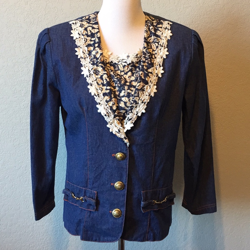Vintage Denim Jacket Matthew & David For B.L.